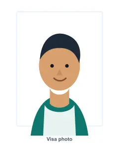 Visa photo cleanup preview after passport photo cleanup